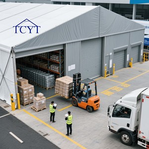 Tùy chỉnh nóng bán giá Tốt PVC Windproof Lều nhiệm vụ nặng nề kho lều ngoài trời không thấm nước công nghiệp lưu trữ lều - Product Image 3