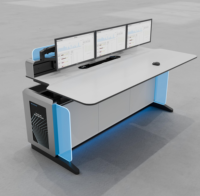 Bureau de contrôle moderne Kesino, réglable en hauteur, console de trading financière fonctionnelle assis-debout