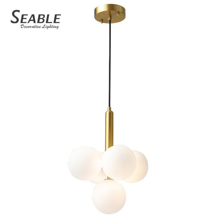 Modern decorative nordic house hotel fixture indoor wedding ball pendant light