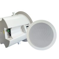 Haut-parleur de plafond IP PoE 30-60W avec éclairage LED RGB, contrôle vocal, DLNA/AirPlay pour système multiroom home cinéma