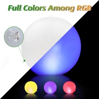 Boule flottante décoration de fête plage maison jardin lumières de piscine LED 7 couleurs changeantes boule ronde gonflable étanche