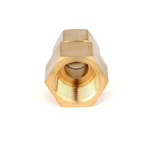 Nissin Brass NPT Threaded Straight Connector <b>Adapter</b> For Oil Pipe Fitting 1/4 Inch Size - Product Image 3