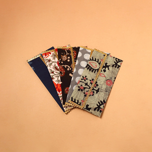 Luxury Handmade Fabric Envelope Assorted Pack of 5 Stylish Reusable Cloth Envelopes for Money Gifts and Traditional Celebrations - Product Image 1