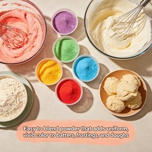 <span class=keywords><strong>Colorant</strong></span> <span class=keywords><strong>alimentaire</strong></span> en gel pulvérisable vibrant avec pigment à texture fine pour la décoration de gâteaux d'anniversaire et de fleurs - Product Image 3