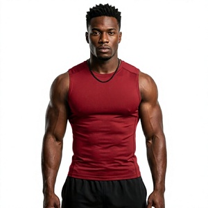 Custom <b>Men</b> Compression Sleeveless Gym Tank Top Quick Dry Moisture Wicking Muscle Fit Athletic Running Sports <b>Vest</b> 2026 - Product Image 3