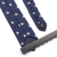 Ensemble cravate, pochette de costume et nœud papillon jacquard en polyester pour homme, 6 cm, motifs dinosaure, coccinelle, chien, coupe slim, pour costume, mariage, cadeau