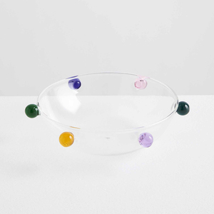 Großhandel benutzer definierte mund geblasen Boro silikat transparent kreative Glasplatte Dessert Schüssel Glas Candy <span class=keywords><strong>Bowl</strong></span> - Product Image 6