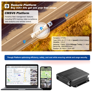 Produit intelligent, caméras 4 canaux, moniteur de véhicule, <span class=keywords><strong>enregistreur</strong></span> 1080P, gestion de flotte, caméra MDVR <span class=keywords><strong>H264</strong></span>, DVR mobile 4G GPS Wifi, kit MDVR - Product Image 5