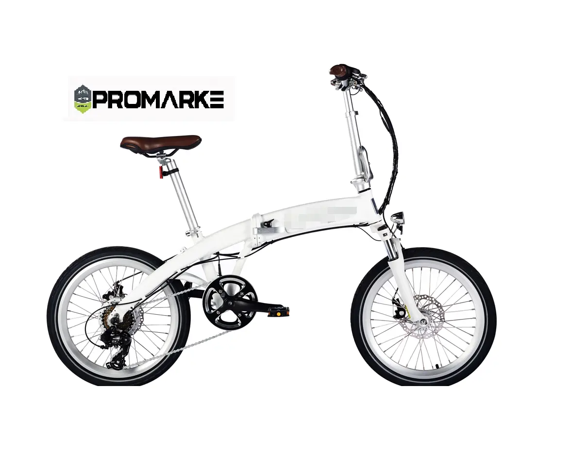 Bicicleta eléctrica plegable con batería de litio de 48V y 500W, bici plegable con neumático ancho de 20 pulgadas, venta al por mayor de fábrica