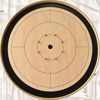 Jeu de société Crokinole en bois Taille du tournoi Crokinole moderne avec sac de transport