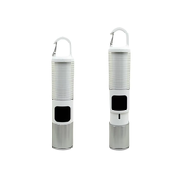 Lanterne de camping rechargeable 2-en-1, lampe de tente LED portable avec crochet de suspension et affichage de la batterie, idéale pour les situations d'urgence en extérieur