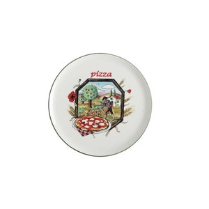 Piatto per Pizza in Ceramica 32cm con Design Margherita - Product Image 1