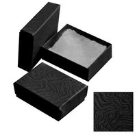 Boîte en papier gris écologique recyclable avec couvercle et base, insert en éponge de coton, logo personnalisé pour l'emballage cosmétique