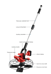Machine à lisser le <span class=keywords><strong>béton</strong></span> portative de qualité industrielle en caoutchouc EPDM, alimentée par prise électrique 220V, outil de lissage mural, <span class=keywords><strong>ponceuse</strong></span> de surface en <span class=keywords><strong>béton</strong></span> - Product Image 2