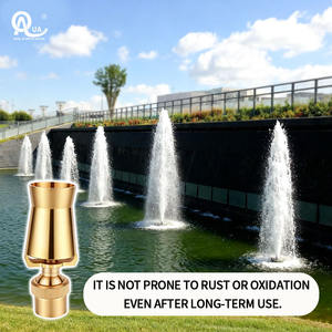 Boquilla de fuente ajustable de latón con diseño de copo de nieve, chorro de agua de tres capas tipo corona, directo de fábrica para fuentes de jardín y paisajismo - Product Image 6