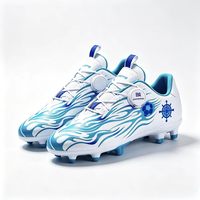 Chaussures de football pour enfants, crampons en caoutchouc, tige synthétique, doublure en coton, chaussures d'entraînement pour l'école primaire