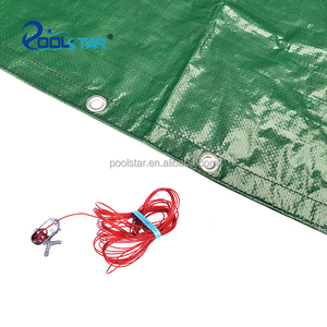 Couverture d'hiver solide Ultimate 180g/m2 pour <span class=keywords><strong>piscine</strong></span> hors sol à cadre en fibre de verre de luxe solide avec corde en acier et jardins de verrouillage de <span class=keywords><strong>fixation</strong></span> - Product Image 5