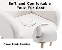 Chaise d'appoint simple pour salon, salle à manger et hôtel Pieds en bois Fauteuil rembourré Chaise longue de loisir pour se détendre