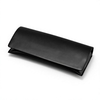 Boîte d'emballage pour lunettes de vue en papier rigide noir rectangulaire rétro personnalisée OEM, style portefeuille long, étui à lunettes de soleil avec couvercle rabattable, coffret cadeau
