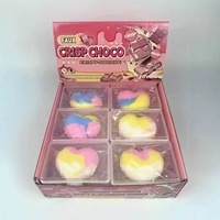 Jouet Squishy Donut Croustillant en TPR, Super Anti-Stress, Design Réaliste, Outil de Décompression, Boîte Cadeau, 14 Ans et Plus, Vente Flash