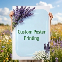 Affiches murales publicitaires en carton couleur pleine, décorations de chambre, impression personnalisée toutes tailles – Offre spéciale