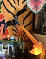 Lampe LED Dragon Souffleur de Feu en Plastique Imprimé en 3D WH Power of Game, Flamme Portable, Décoration de Bureau Fantastique, Cadeau de Collection
