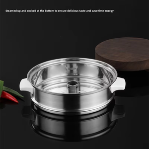 Cuisinière en acier inoxydable de haute qualité avec différentes tailles, support, casserole, <span class=keywords><strong>cuiseur</strong></span> <span class=keywords><strong>vapeur</strong></span>, plaque lourde, meilleure qualité, polissage durable, cuiseurs <span class=keywords><strong>vapeur</strong></span> - Product Image 4