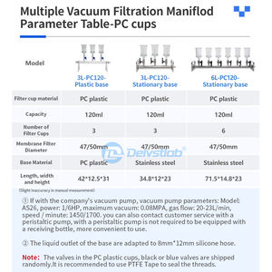Appareil de filtration sous vide à membrane pour équipement de laboratoire chinois, collecteur de microbiologie - Product Image 4