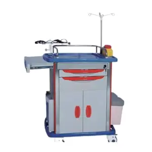 Professional Factory 4 Silent Medical Castors Abs Top Board Easy To Clinical Trolley