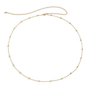 दीना उच्च गुणवत्ता वाले वाटरप्रूफ फैशन गहने शरीर श्रृंखला स्टेनलेस स्टील गहने डाई मोती बेड्स श्रृंखला महिलाओं के लिए - Product Image 6