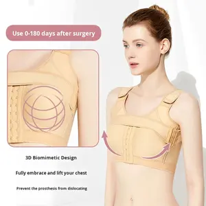 Post-Breast Augmentation Prosthesis Fixing Underwear Wireless <strong>Bra</strong> Shapewear Breast <strong>Binder</strong> Shaping Side Breast Support <strong>Bra</strong> Thin - Product Image 1
