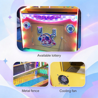 Machine de lancer de balles interactive parent-enfant, cible clown multi-niveaux à double points pour centre commercial, cinéma, centre de jeux