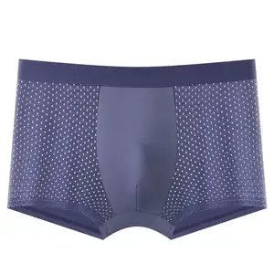 Venta al por mayor de poliéster de color sólido cómodo Boxer Ropa interior de los hombres