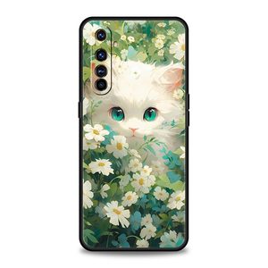 Dessin animé beau chat Art mode coque de téléphone pour Realme 12 11 10 9 8 5G 7 6 GT5 GT3 <span class=keywords><strong>GT2</strong></span> Pro C21 C11 C25 C35 GT <span class=keywords><strong>Neo</strong></span> 2 3 3T 5 couverture - Product Image 4