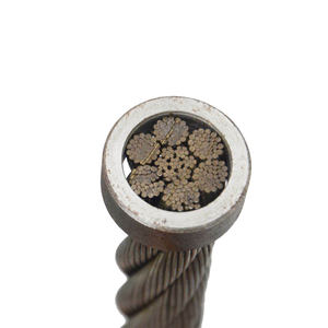 Высококачественный стальной трос 6x36 + IWRC / 6x26 + IWRC 1960N/мм2, высокопрочный негальванизированный стальной кабель - Product Image 2