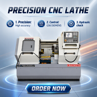 Tour CNC de précision de taille moyenne pour l'industrie de la découpe des métaux, machine de tournage CNC CK6136