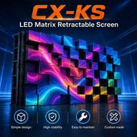 Pantalla LED Cinética Mecánica HD P1.9 GOB, Pantalla Retráctil en Forma de Ola para Centros Comerciales, Exposiciones y Espacios Comerciales