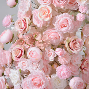 Arco Nuziale Floreale Guang Qianfeng Modello 210 Nuovo Rosa con <span class=keywords><strong>Corna</strong></span> di Bue, Supporto a Corno di Capra, Decorazione con Fiori Artificiali per Location di Fidanzamento - Product Image 4