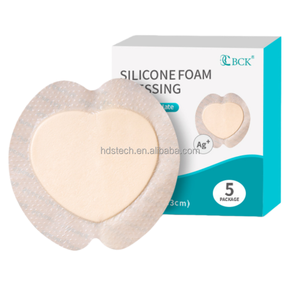 Cuscinetto Antidecubito a Pressione a Forma di Cuore in Schiuma Poliuretanica Sacrale HDS Brand 18x18cm Colore Pelle per Anziani Allettati - Product Image 1