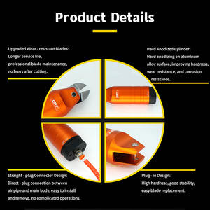 Ciseaux pneumatiques Pince à air MP-30 Coupe-fil Cisailles à métaux Pince à tuyau en acier inoxydable Outils pour couper les plastiques et les métaux - Product Image 6