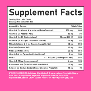 Factory Direct Multivitamin <b>Tablets</b> with <b>Vitamin</b> Calcium Boost Energy Vitality Support Immune System Health Protection <b>Tablets</b> - Product Image 6