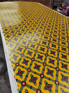 Contreplaqué PU superposé de papier de conseil de poly de haute brillance de conception moderne avec le modèle de fleur pour l'usage d'<span class=keywords><strong>hôtel</strong></span> - Product Image 3