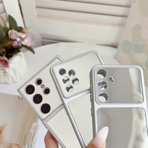 เคสโทรศัพท์กระจกแฟชั่นสำหรับ <span class=keywords><strong>Samsung</strong></span>, เคสมือถือ <span class=keywords><strong>Samsung</strong></span> S26 S25 S23 S24 A16 A27 A03 <span class=keywords><strong>A22</strong></span>เบาเป็นพิเศษสำหรับเด็กผู้หญิงกระจกแต่งหน้ากรอบบางเฉียบ - Product Image 4