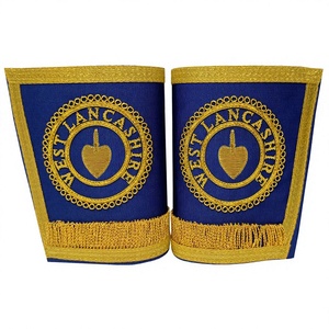 Gantelet provincial de métier maçonnique pour l'intendant de charité gantelets de manchette de régalia maçonnique vêtements appropriés - Product Image 1