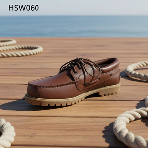 ZYF, Zapatos Náuticos Planos con Cordones, Estilo Popular en el Mercado Español, Resistentes a las Arrugas, con Suela de Goma Duradera, Modelo HSW060 - Product Image 3
