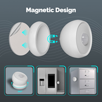 Détecteur de mouvement infrarouge PIR Tuya Zigbee MOES avec base magnétique, alimenté par batterie, pour la sécurité domestique et l'automatisation