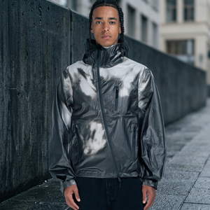 Men's Unisex Oversized <b>Hooded</b> <b>Soft</b> <b>Shell</b> <b>Jacket</b> Waterproof Zip Fly Outdoor Wear All Seasons Logo Front - Product Image 3