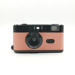 Toptan siyah beyaz film tek kullanımlık kamera-OEM özel Retro aptal Film kamera tek kullanımlık kamera ile flaş