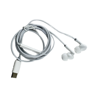 Écouteurs filaires pour téléphone portable de type C avec interface micro mains libres