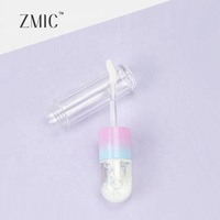 Tube de brillant à lèvres Quicksand Glitter, flacon de gloss unique 7ml, étiquette personnalisée, emballage vide pour rouge à lèvres liquide transparent, tube en plastique
